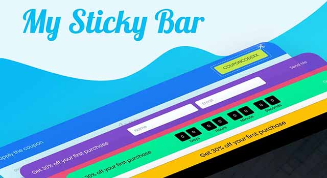 Плагины меню в WordPress с My Sticky Bar
