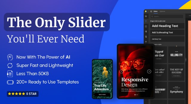 Плагин слайдер для WordPress - Slider and Carousel slider by Depicter