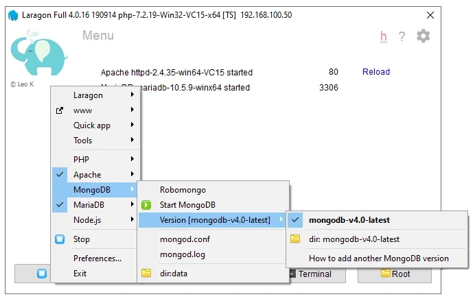 локальные сервера для windows